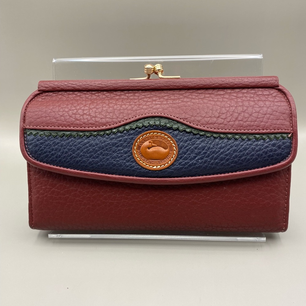 Rare Beautiful Vintage Dooney & Bourke Teton Collection W74 Wallet